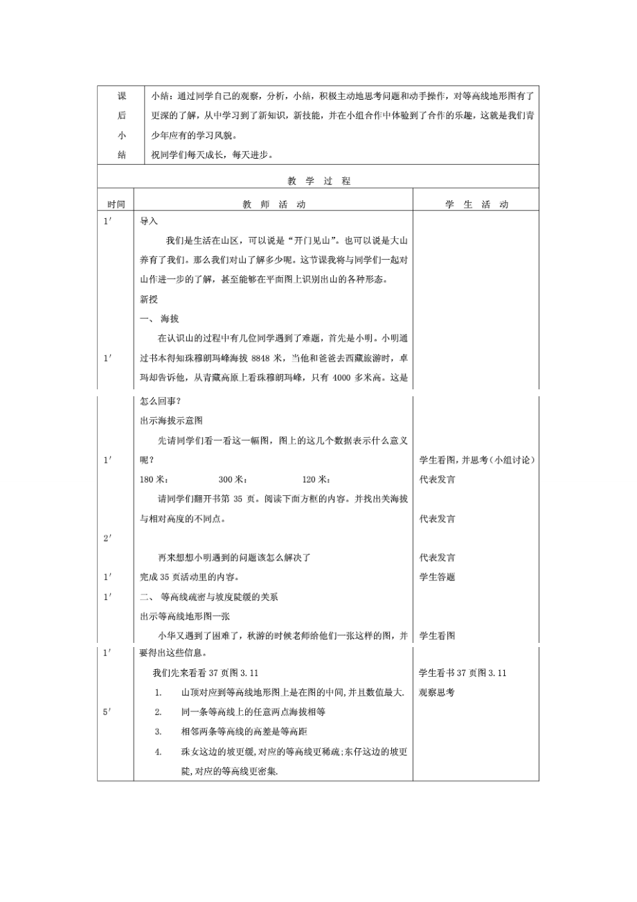 中地理等高线地形图的判读教案.docx_第2页