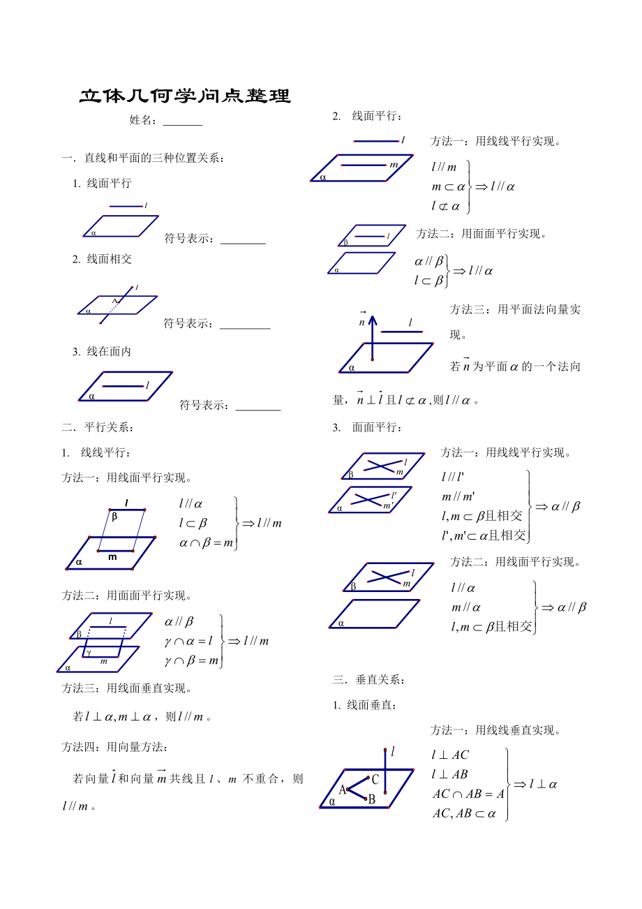 高中立体几何基础知识点全集图文并茂1.docx_第1页