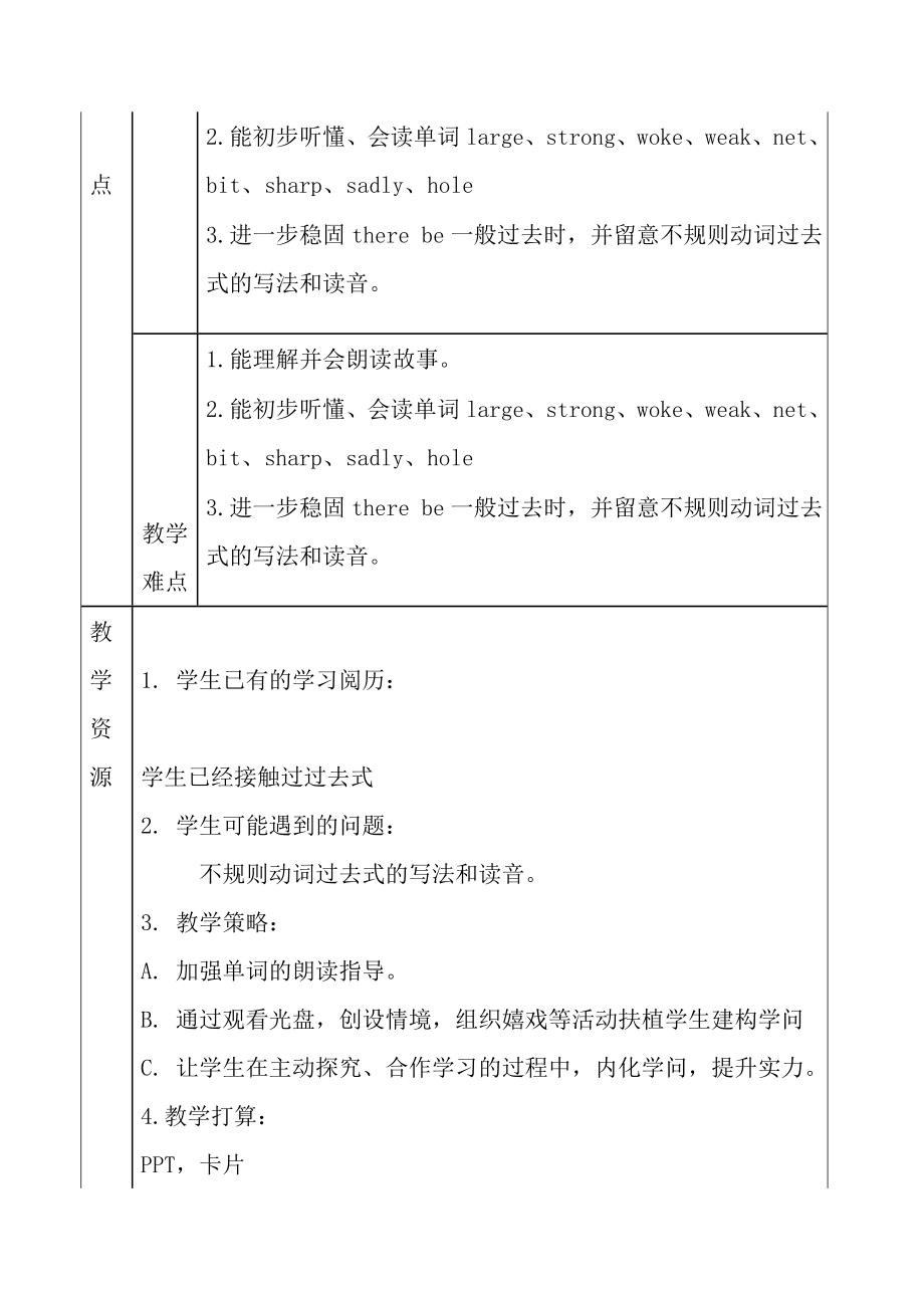 苏教版译林英语六年级下册unit1教案.docx_第2页