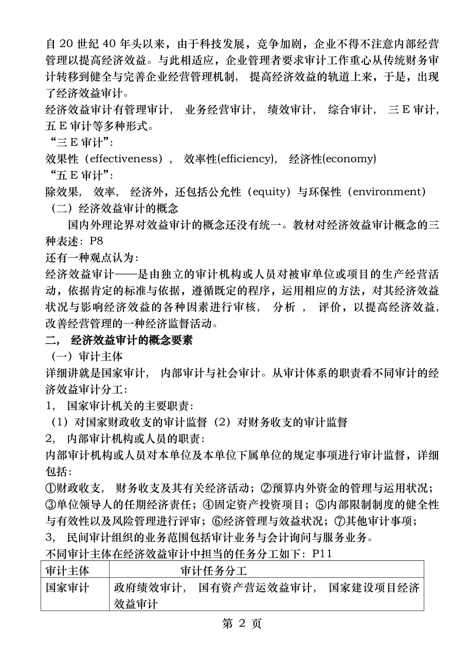 经济效益审计讲义第一章经济效益审计基本理论.docx_第2页