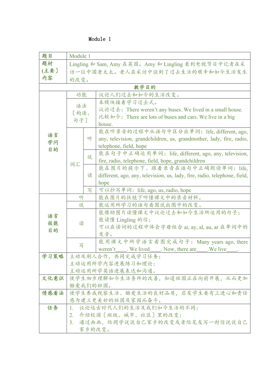 小学英语三年级起点五年级下册外研社全册完整教学设计及教案.docx_第1页