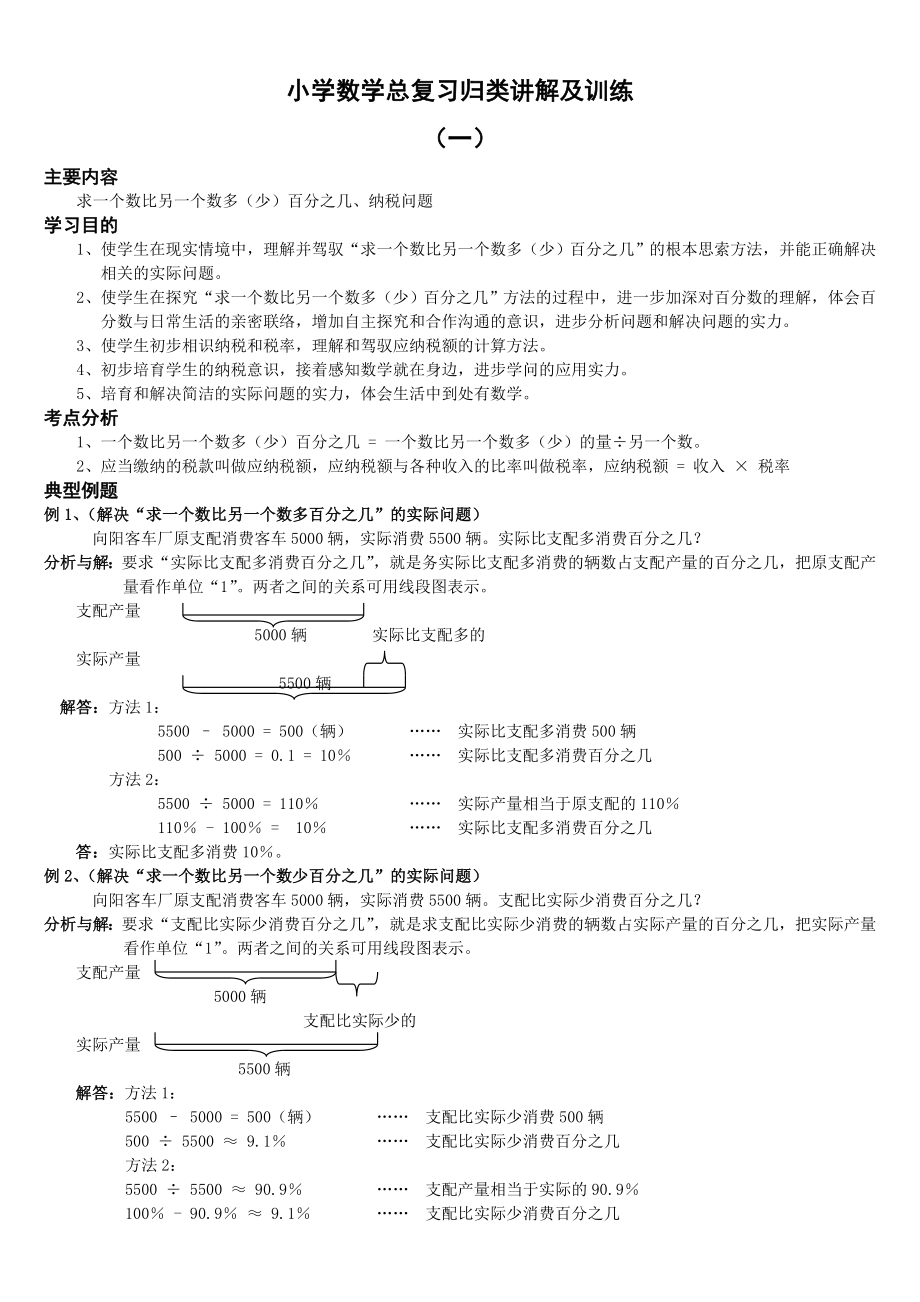 小升初总复习数学归类讲解及训练(上、中、下-含答案).docx_第1页