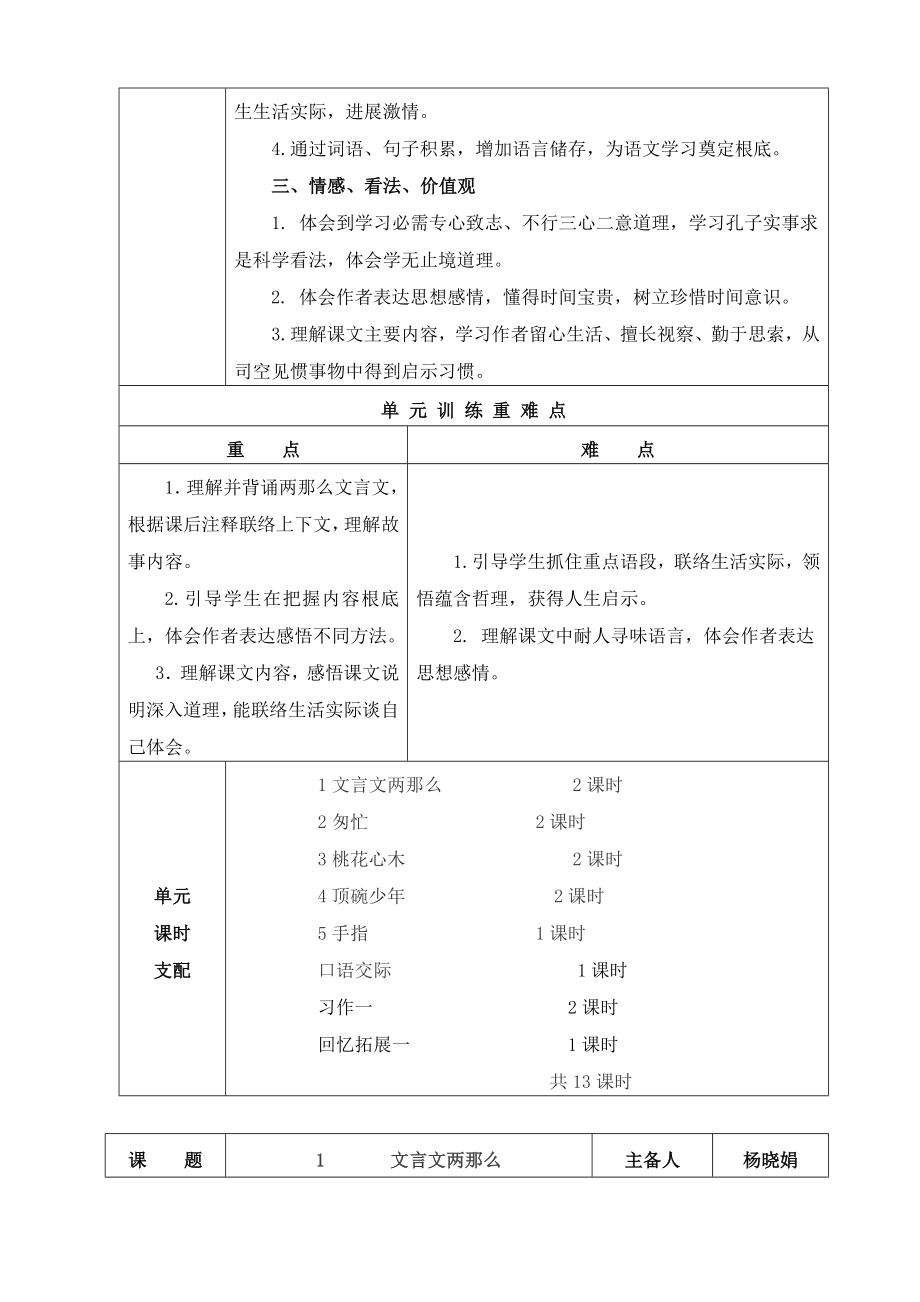 新人教版六年级语文下册第一单元教案.docx_第2页