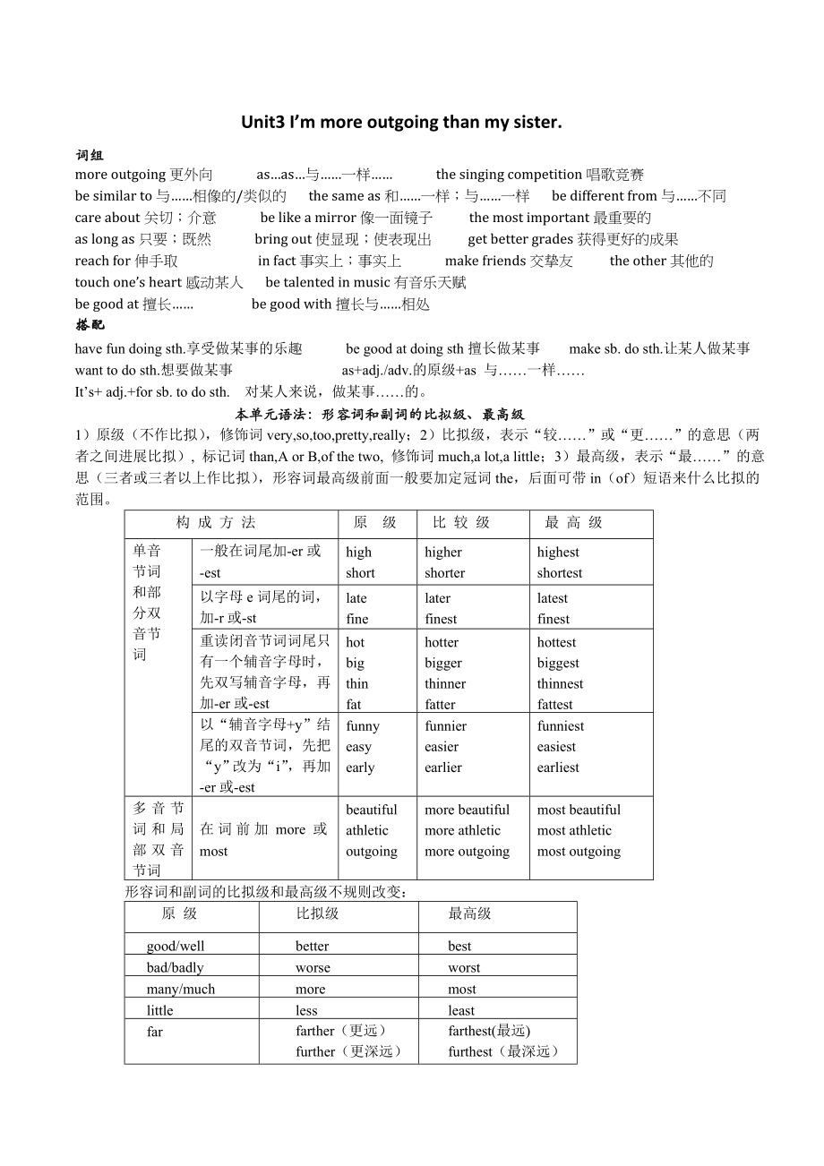 新版英语人教版八年级上册各单元知识点1.docx_第2页