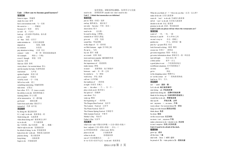 九年级上1-5单元的重点短语和句型总结.doc_第2页