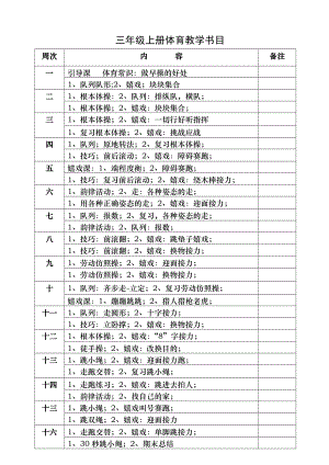 小学三年级上册体育全册教案.docx