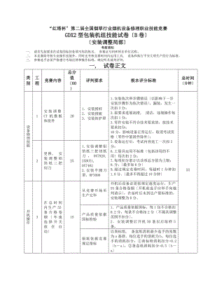 烟机设备维修技能竞赛.docx