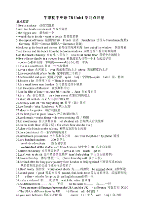 牛津初中英语BUnitUnit知识点归纳1.docx