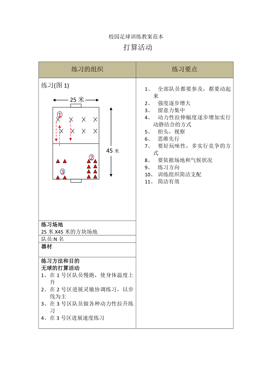 校园足球训练教案范本.docx_第1页