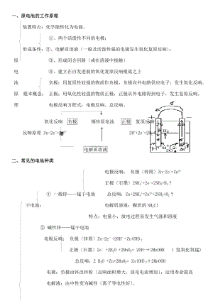 考电化学专题复习知识点总结完美版.docx