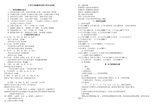 经典小学六年级数学总复习知识点归纳.docx