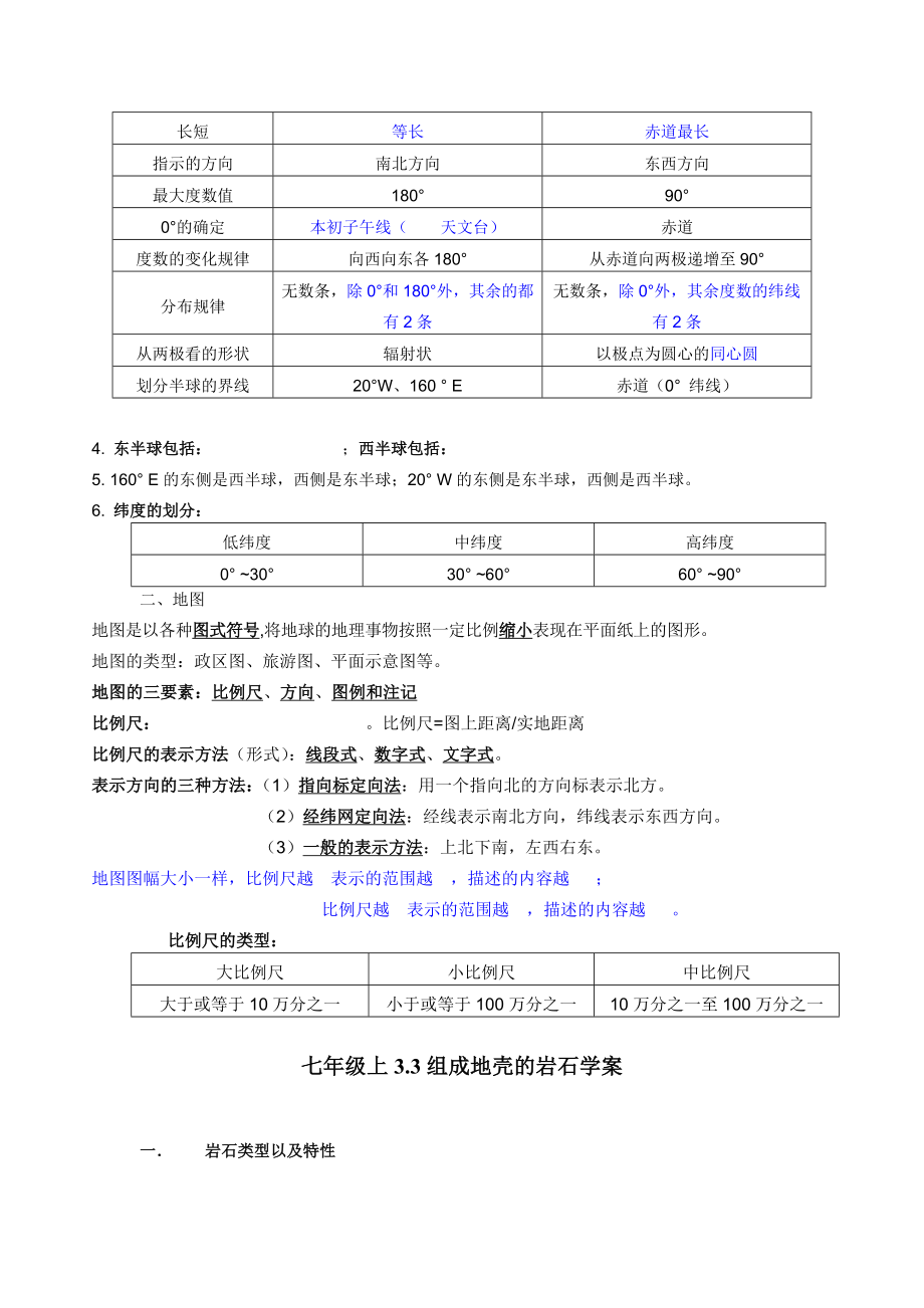 新浙教版七年级上册科学第三单元知识点总结提纲【精排】.doc_第2页