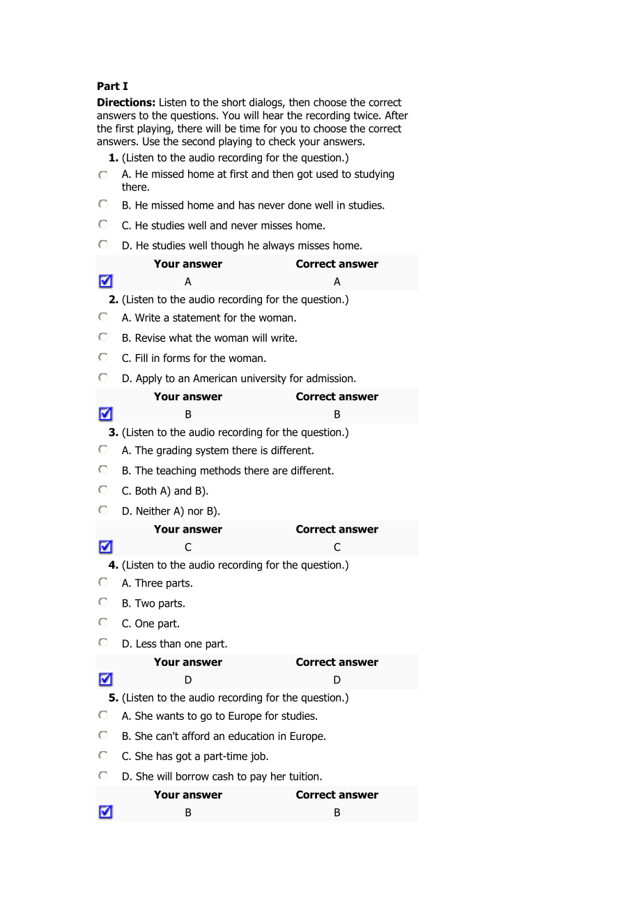 新视野大学英语视听说教程第三册quiz2复习资料.docx_第1页