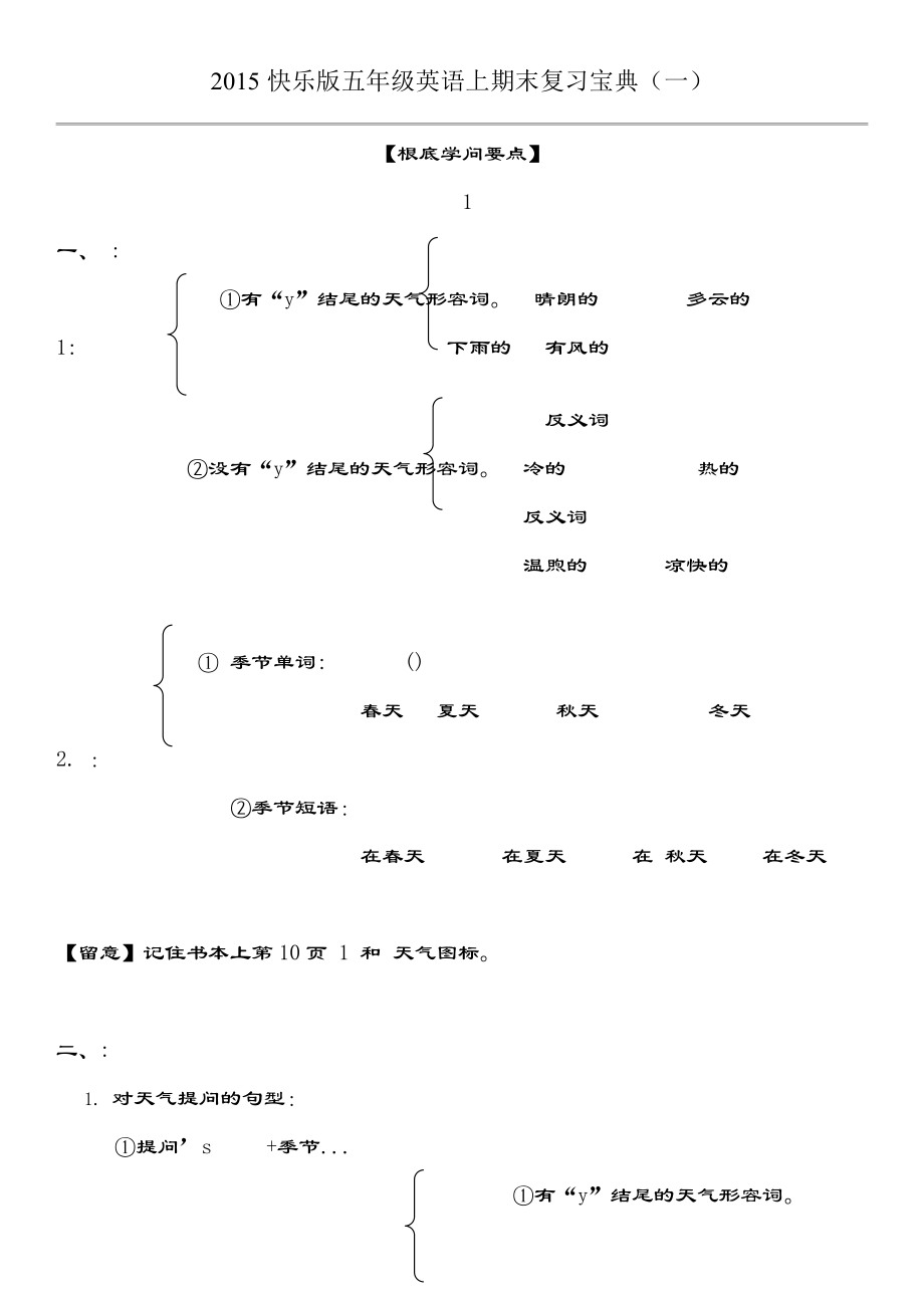 开心英语五年级上册知识点2.docx_第1页