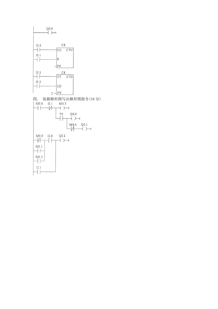 可编程控制器应用专科必修期末试题及答案.docx_第2页