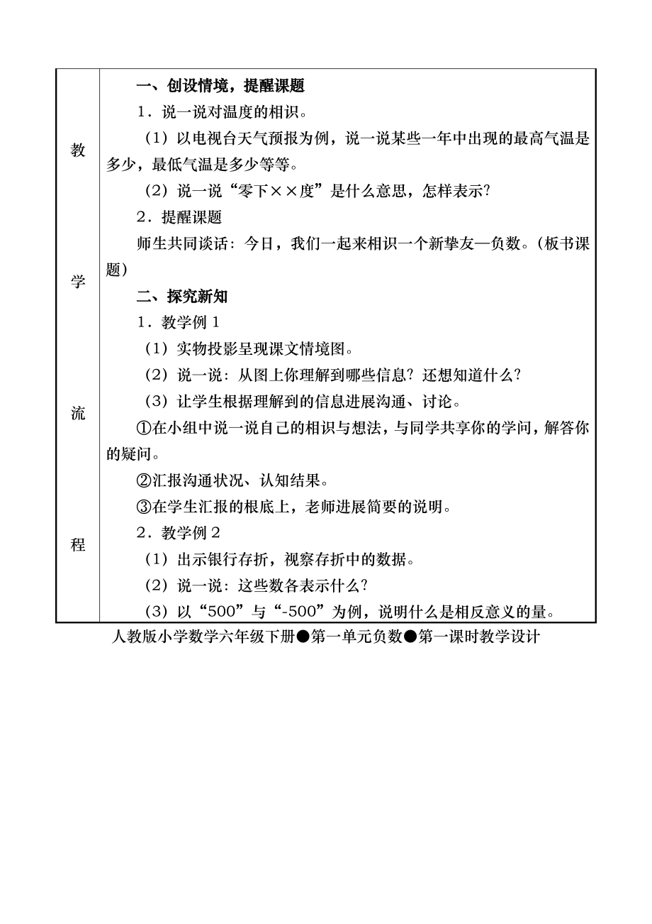 精品人教版小学数学六年级下册整册教案第十二册表格式.docx_第2页