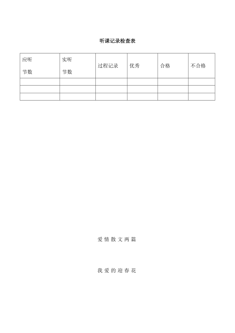 贾砦小学教案作业听课记录检查表.docx_第2页