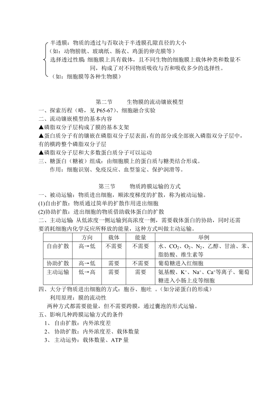 高中生物必修一第四章基础知识点整理.doc_第2页