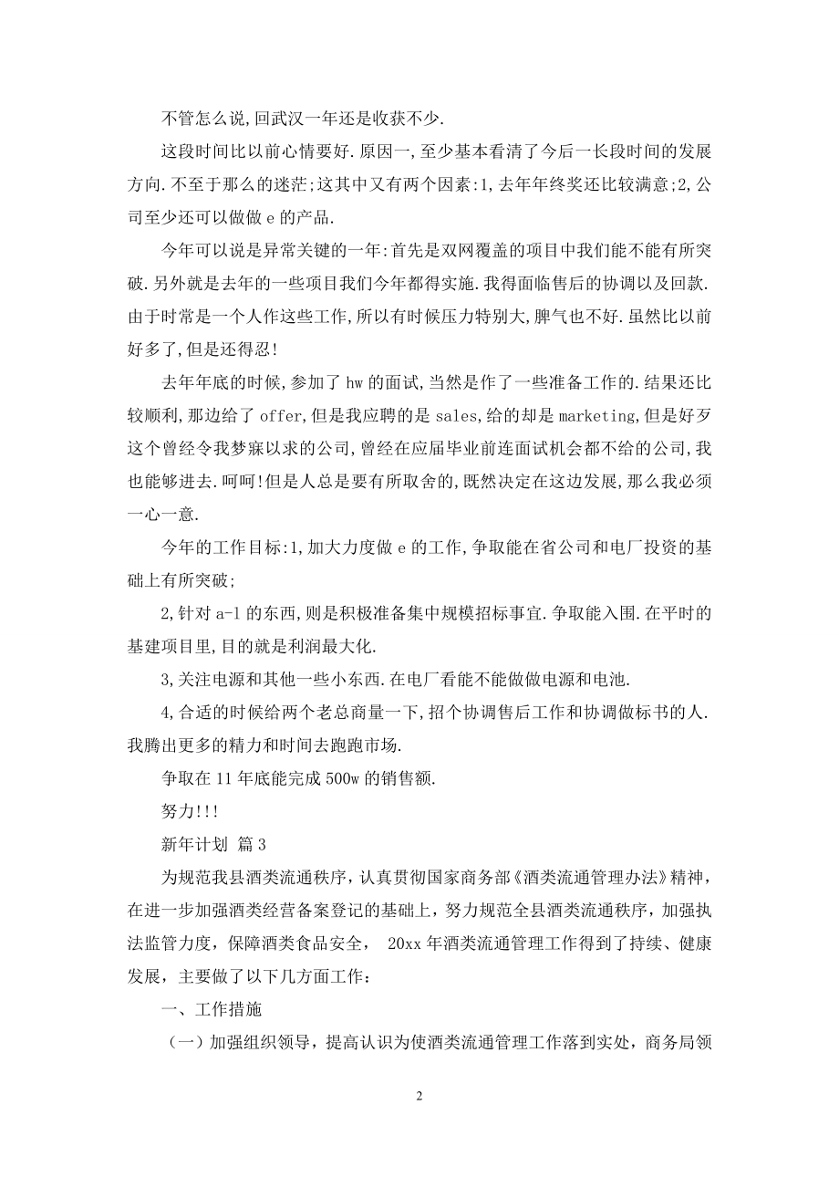 【精华】新年计划锦集7篇.docx_第2页