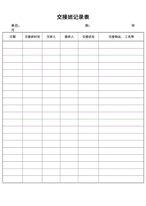 物业管理工程部全套表格.docx