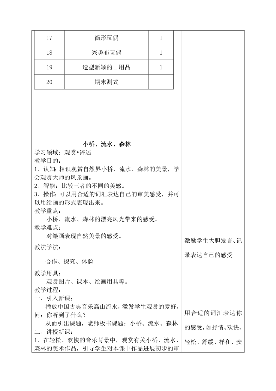 岭南版新四年级下册美术教案.docx_第2页