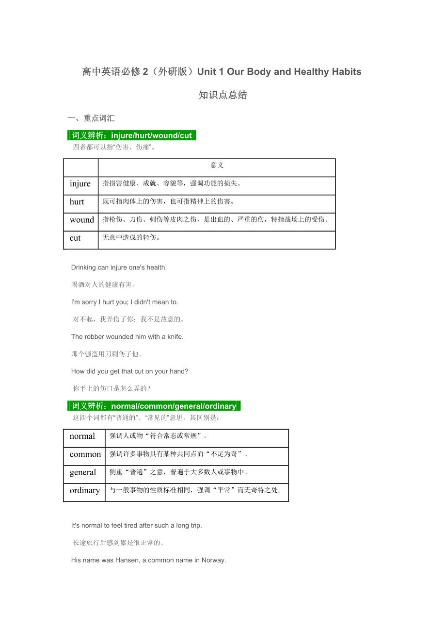 外研版高一英语必修二全书知识点总结.doc_第1页