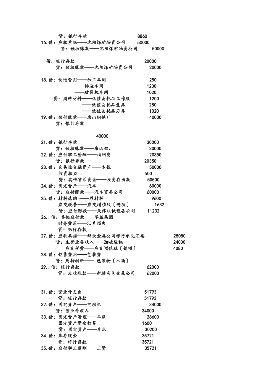 企业会计综合实验教程课后答案永昌电机制造公司财务会计实验分录.docx_第2页