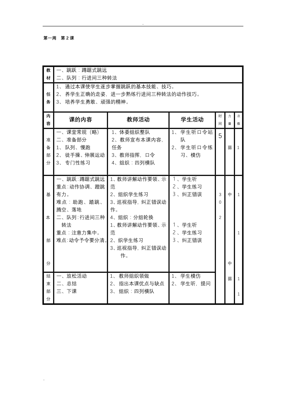 六年级体育上册教案.doc_第2页