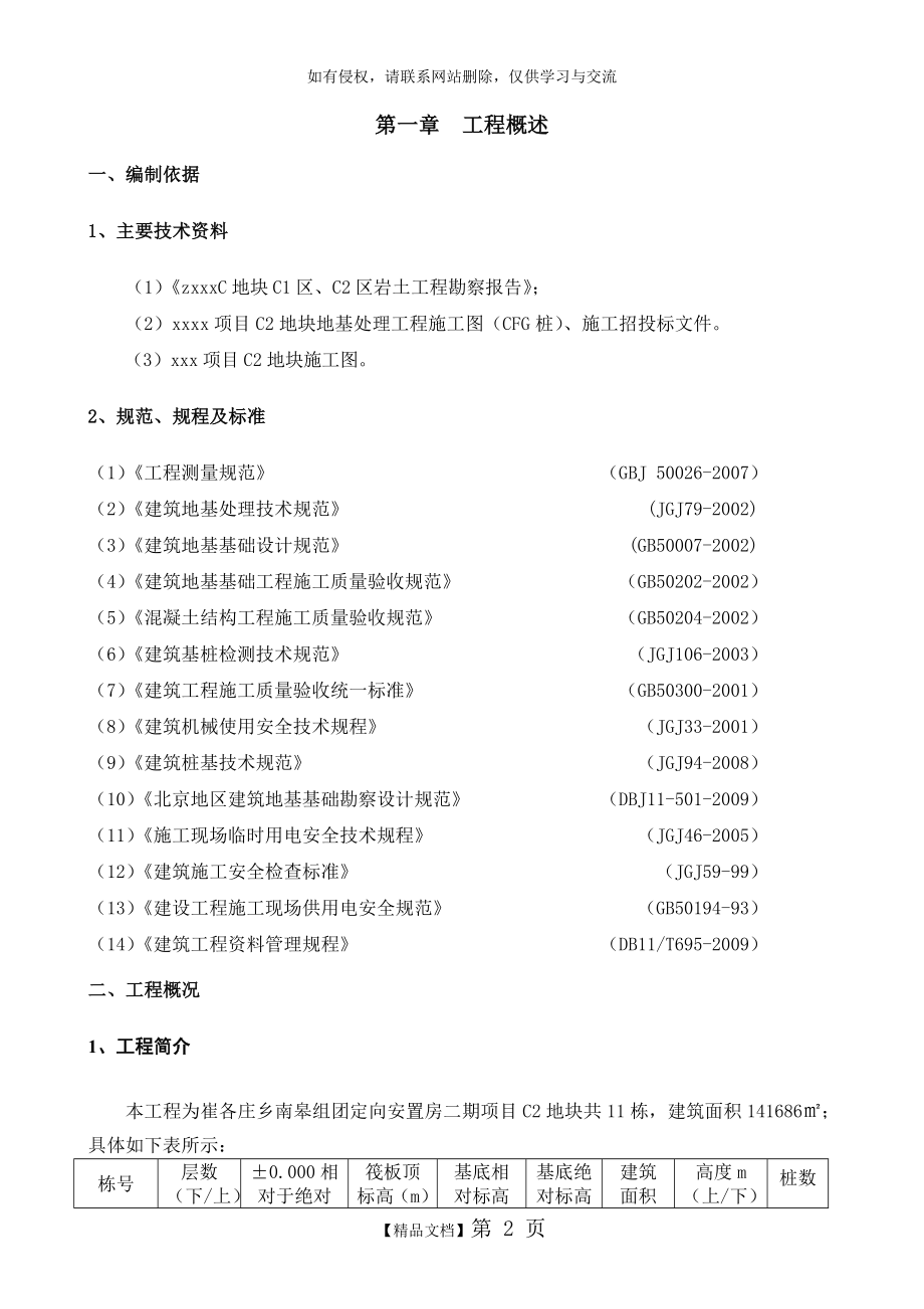 CFG复合桩基础桩间土清理方案.doc_第2页