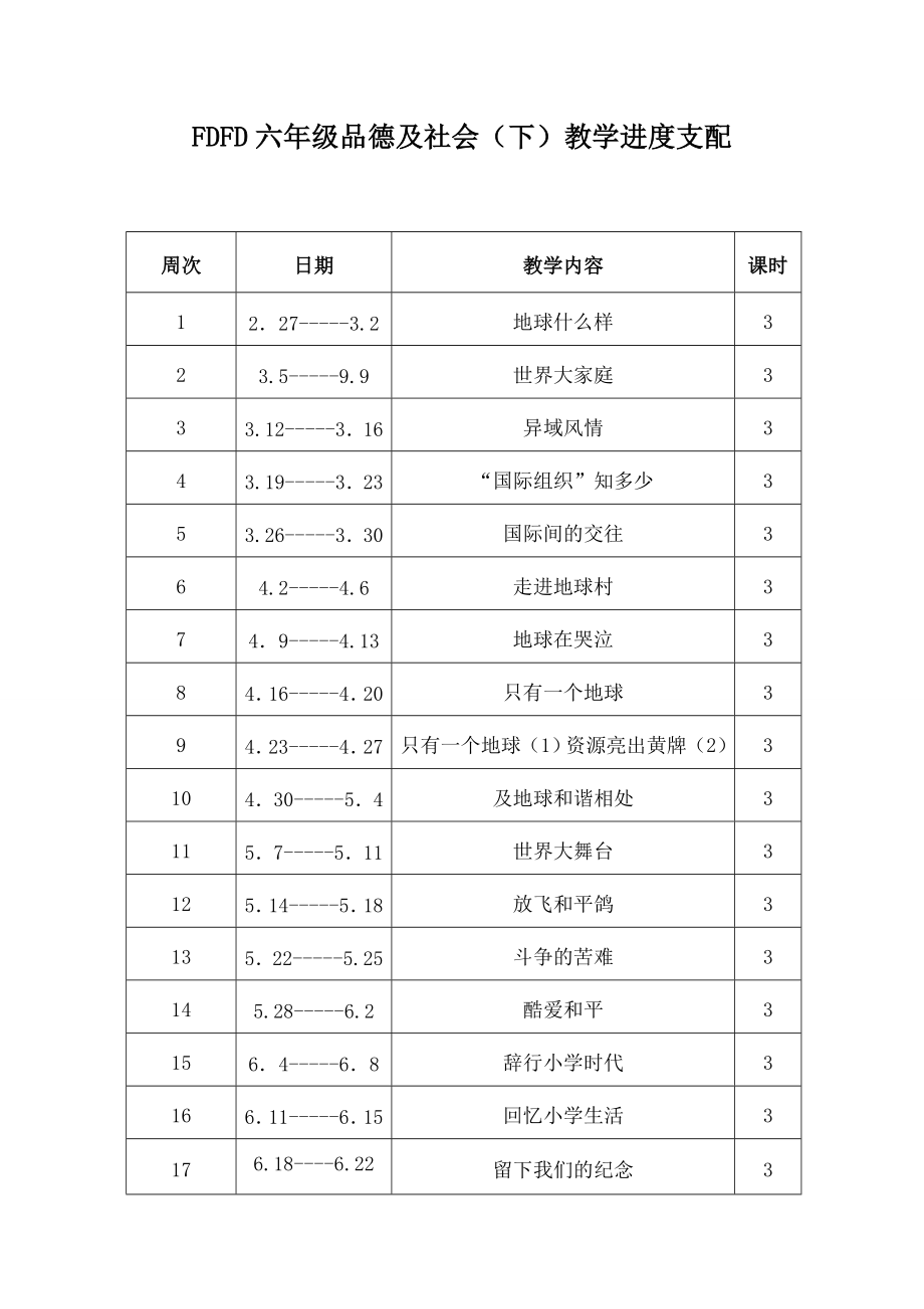 未来版六年级品德与社会下册教案1.docx_第1页