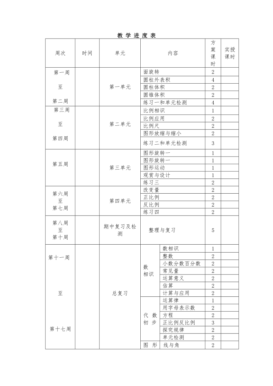 新北师大版六年级下册数学全册教案.docx_第1页