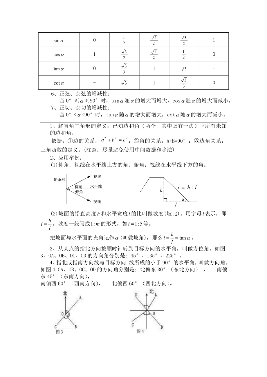 三角函数定义及三角函数公式大全.doc_第2页