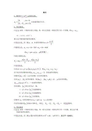 高中数学数列知识点整理.doc