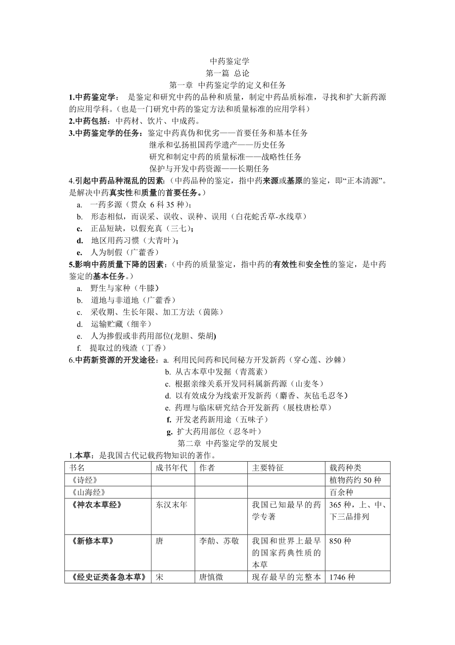 中药鉴定学笔记整理.doc_第2页