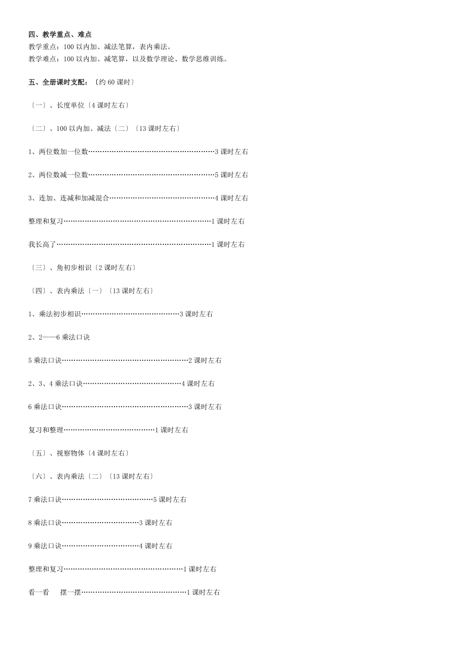 新课标人教版小学数学二年级上册教案转载.docx_第2页