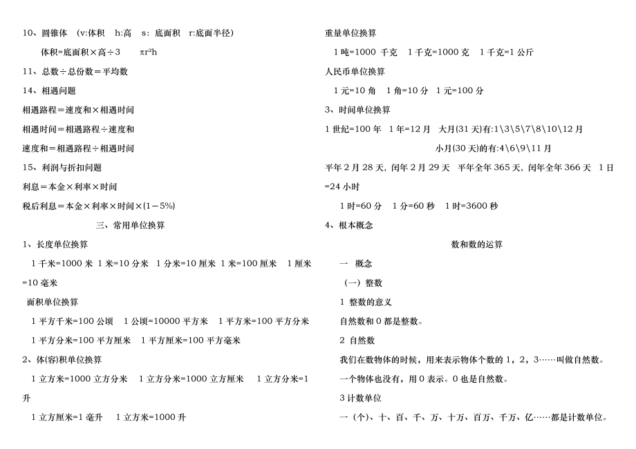 六年级数学总复习知识点归纳2.docx_第2页