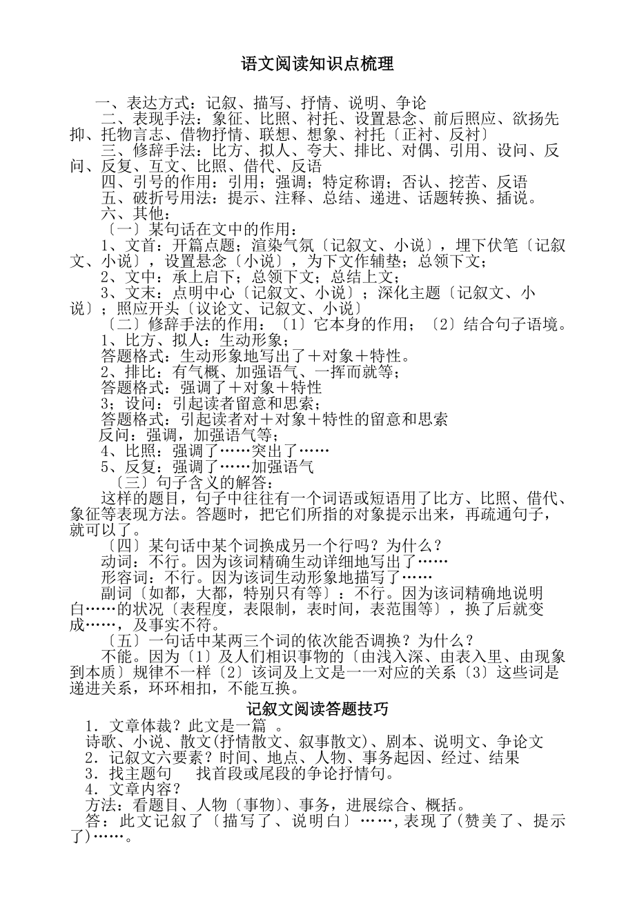 文阅读知识点梳理.docx_第1页