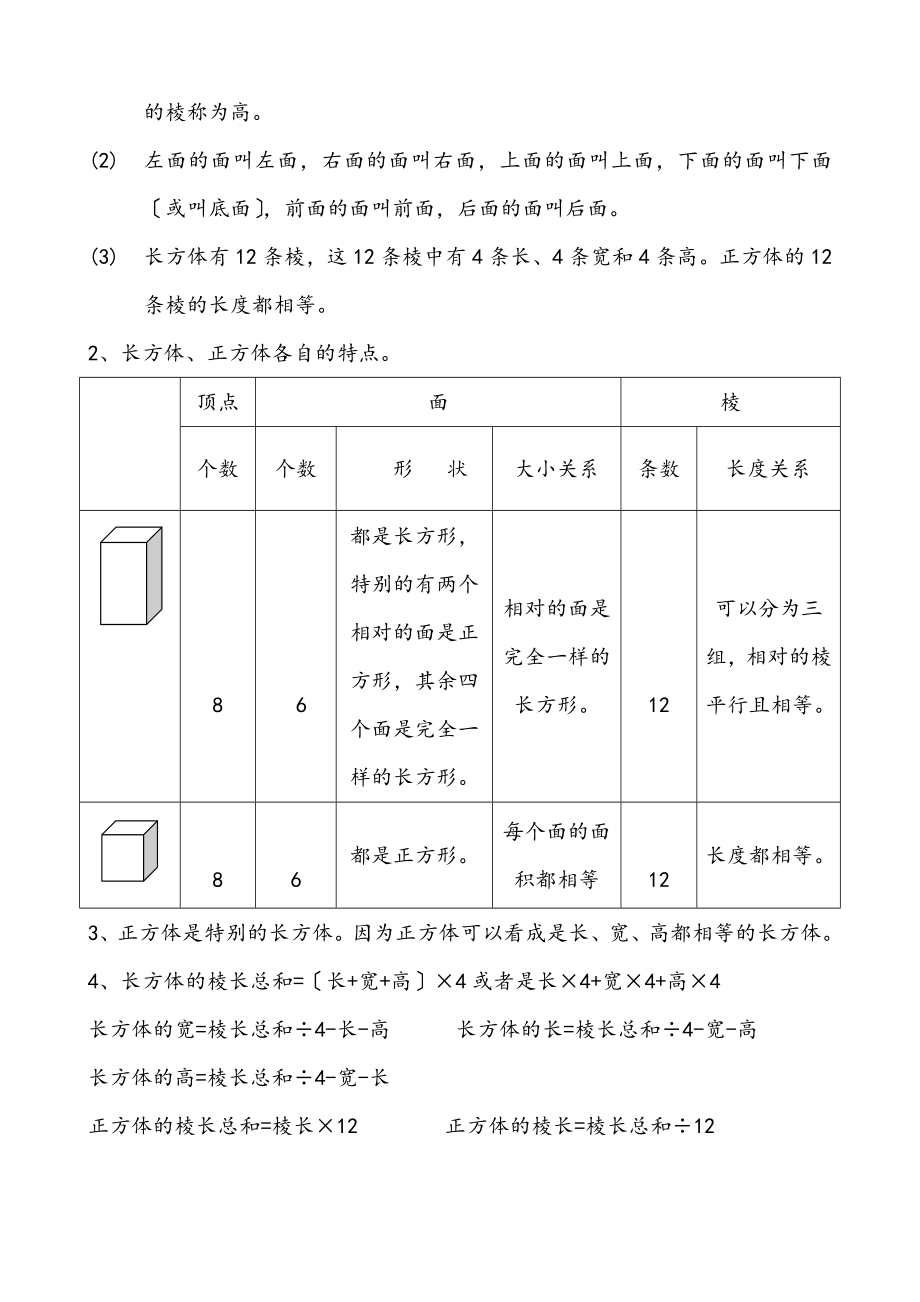 新北师大版小学数学五年级下册期末知识点整理.docx_第2页