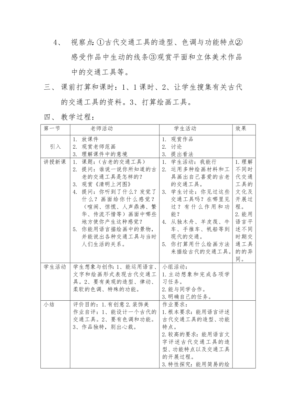 岭南版新教材小学美术三年级下册教案.docx_第2页