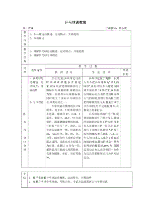 小学乒乓球课教案35073.docx