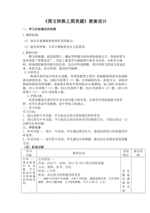 《图文转换之图表题》教案设计一、学习目.doc