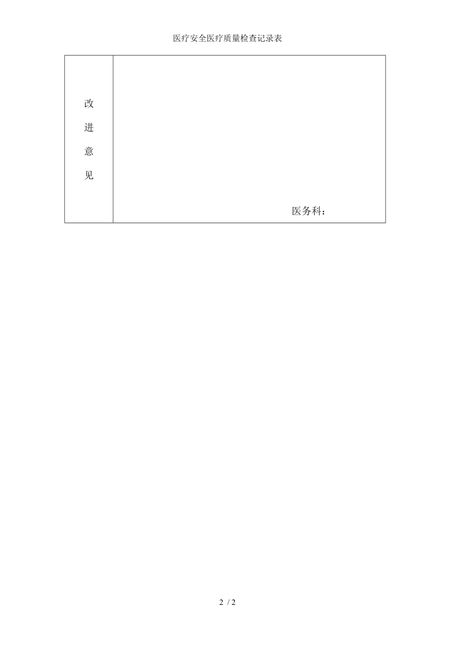 医疗安全医疗质量检查记录表.docx_第2页