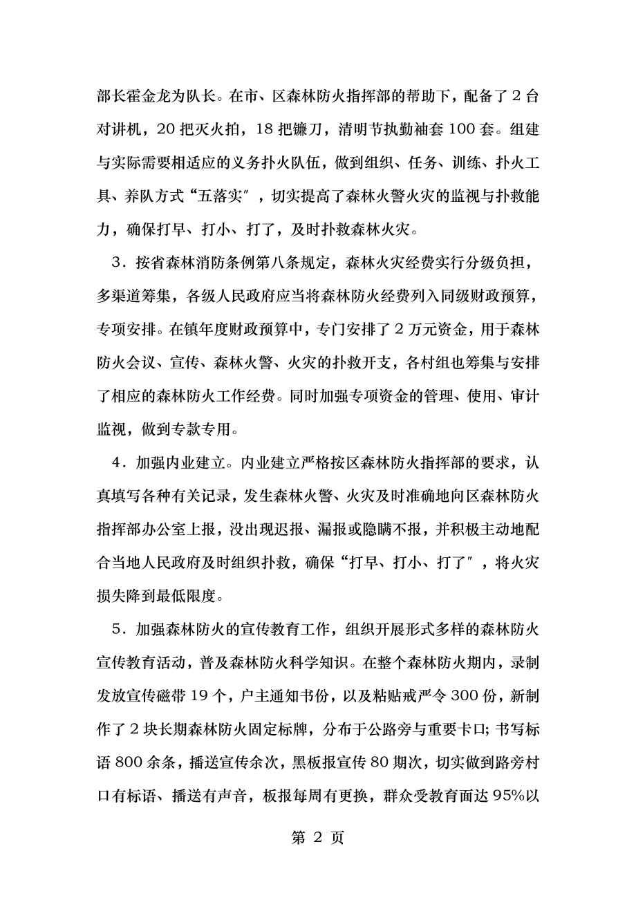 乡镇森林防火工作自查报告.doc_第2页