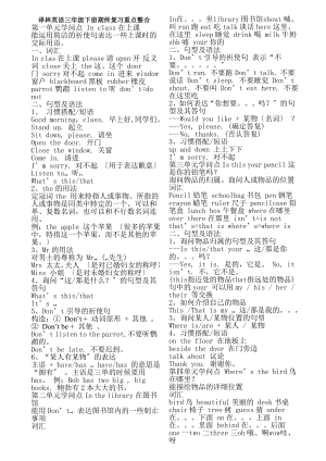 苏教版译林版英语三年级下册知识点.docx