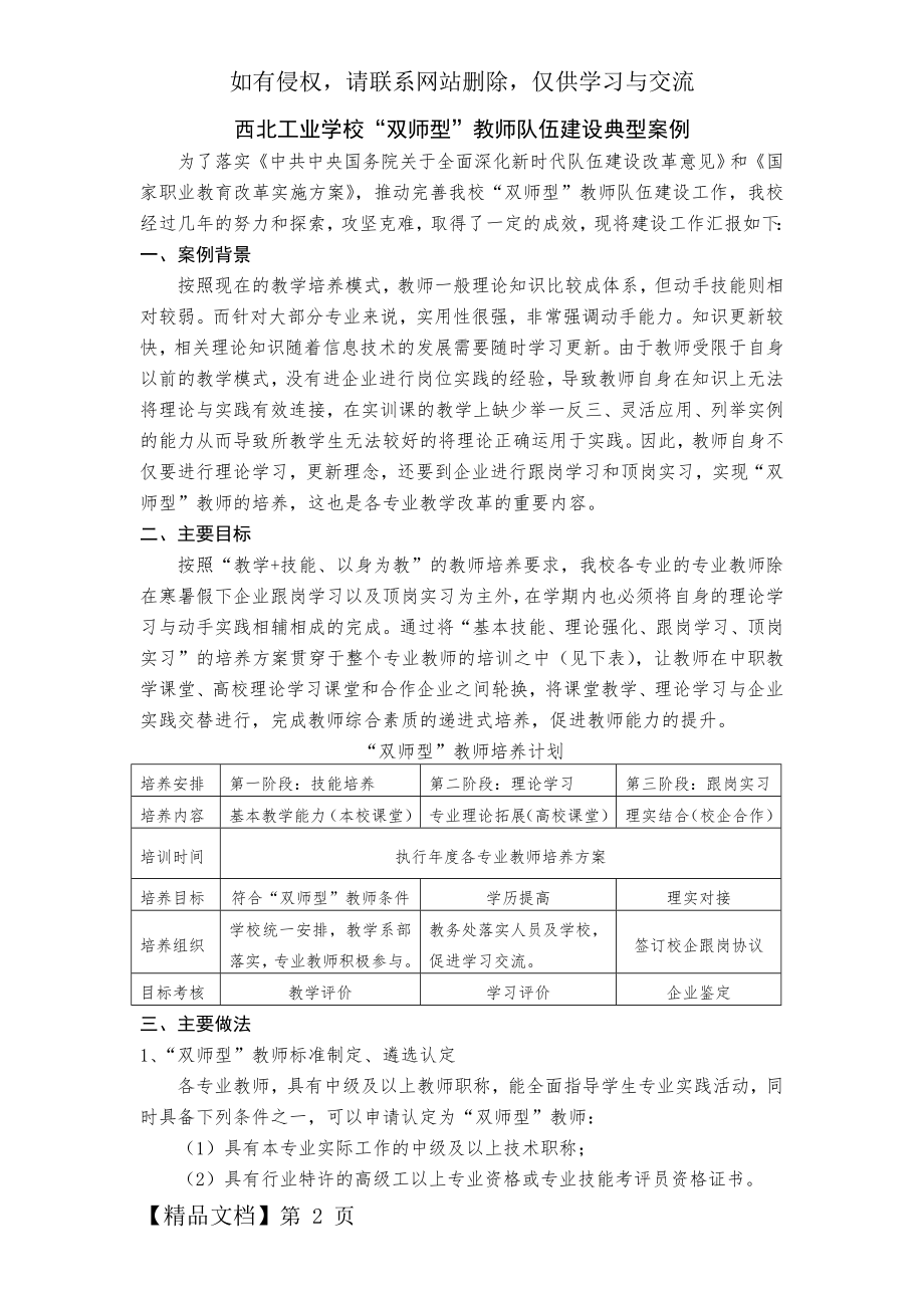 “双师型”教师队伍建设典型案例.doc_第2页