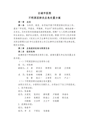 不明原因肺炎应急处置方案.docx