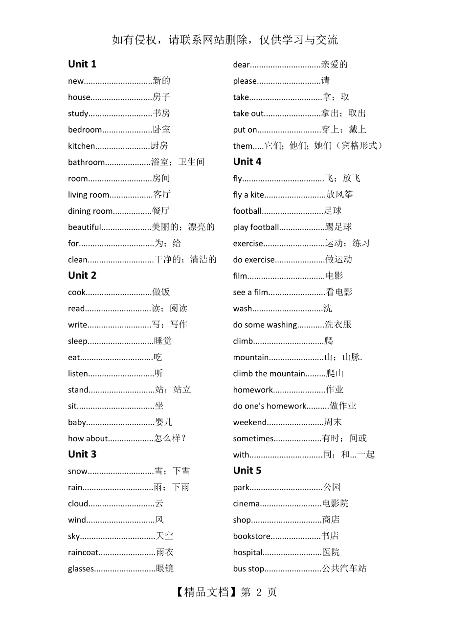 陕旅版英语四年级下单词表.doc_第2页