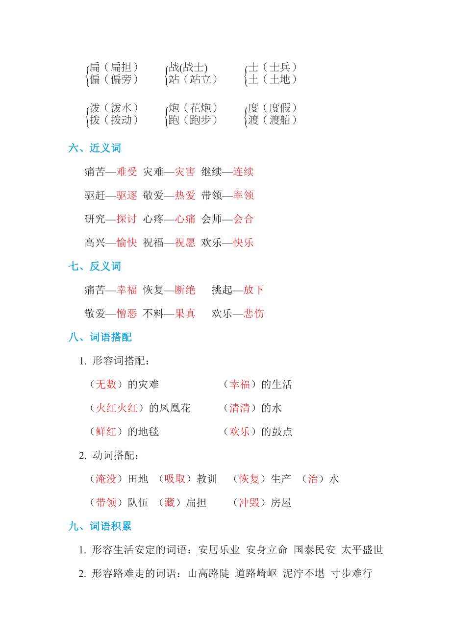 部编版二年级上册语文 第六单元 单元知识小结.doc_第2页