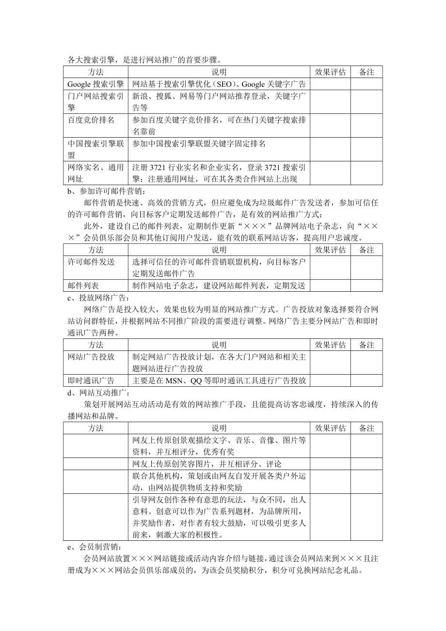 品牌网站网络营销策划方案(2).doc_第2页