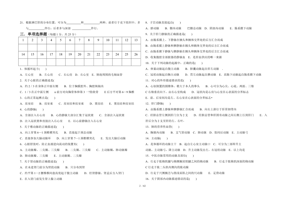 三校生高考人体解剖学试题.docx_第2页